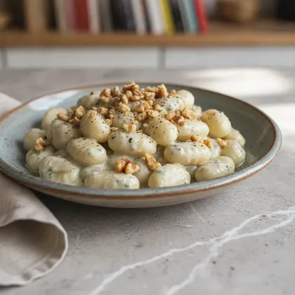 Gnocchi in cremiger Gorgonzolasauce
