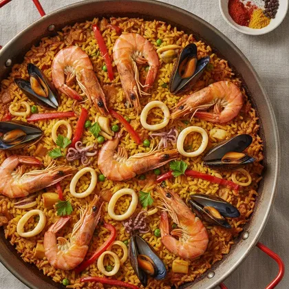 Meeresfrüchte-Paella