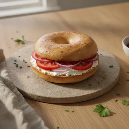 New York Bagel mit Frischkäse