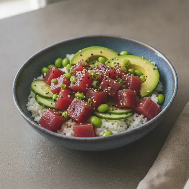Poke Bowl mit Thunfisch
