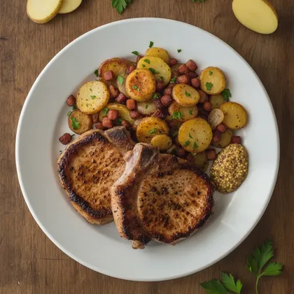 Schweinekotelett mit Bratkartoffeln