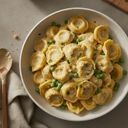 Tortellini in Sahnesoße